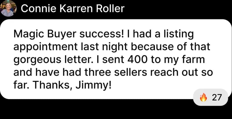 Agent testimonial