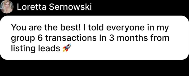 Agent testimonial