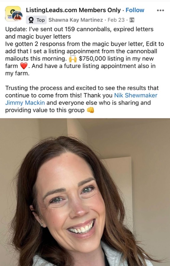 A member win with the Magic Buyer letter