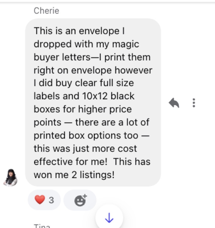 A member win with the Magic Buyer letter