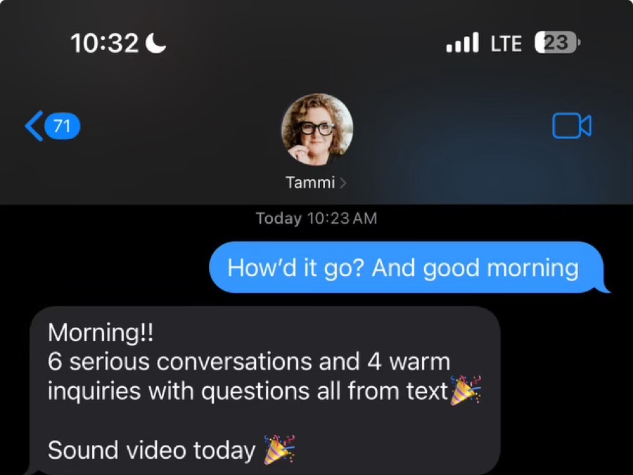 A member win with the Texts