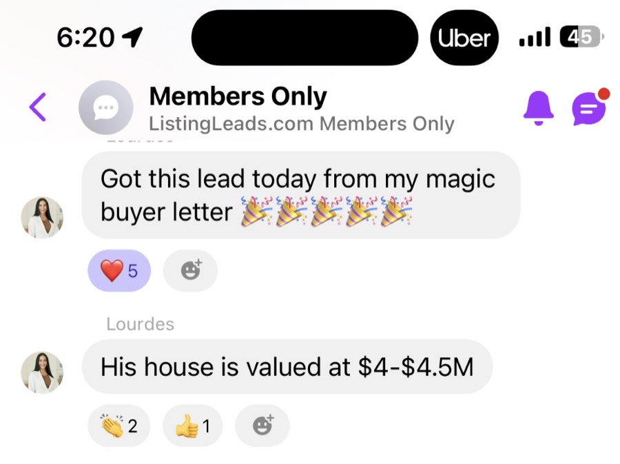 A member win with the Magic Buyer letter