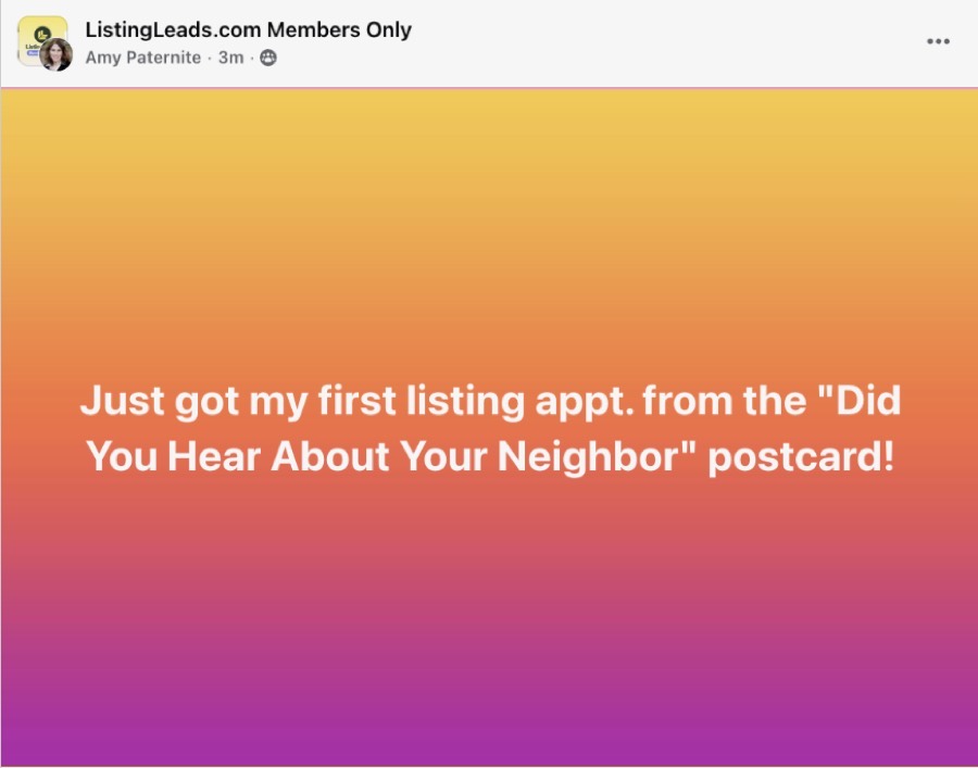 A member win with the Postcards & mailers