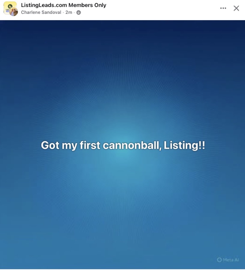 A member win with the Cannonball