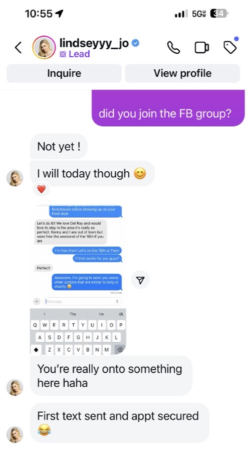 A member win with the Texts