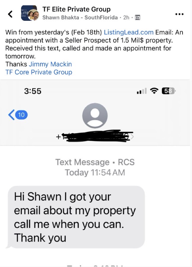 A member win with the Email
