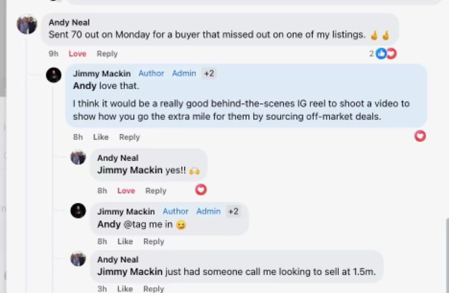 Listing Leads member success story